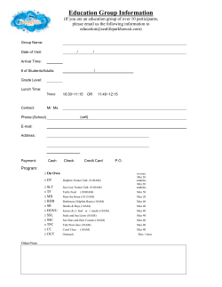 Education Group Information
