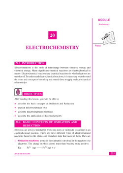 20 ELECTROCHEMISTRY