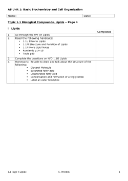 Page 4 Lipids
