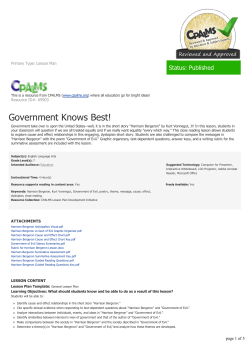 Government Knows Best!