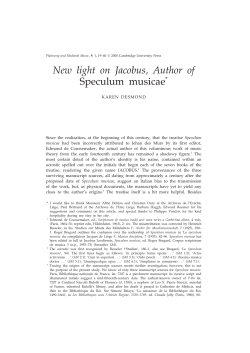 New light on Jacobus, Author of Speculum musicae