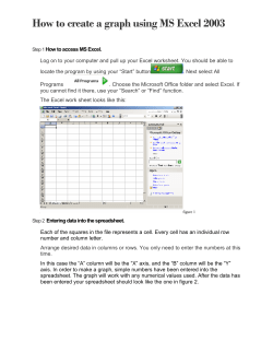How to create a graph using MS Excel 2003