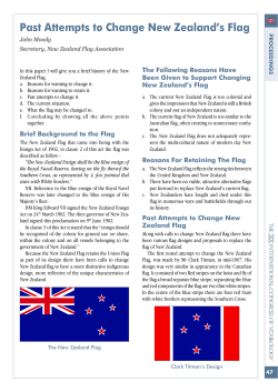 Past Attempts to Change New Zealand`s Flag