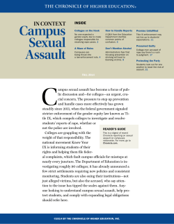 Campus Sexual Assault - Westfield State University