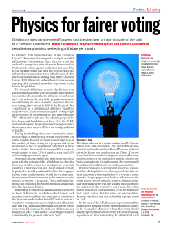Distributing votes fairly between European countries has been