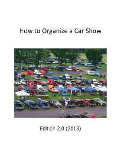 How to organize a car show