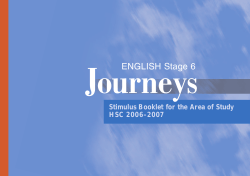 ENGLISH Stage 6 - Board of Studies