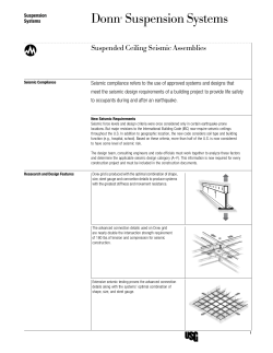 Suspended Ceiling Seismic Assemblies