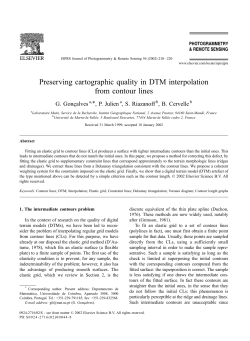Preserving cartographic quality in DTM interpolation from contour lines