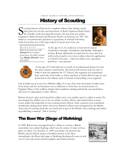 History of Scouting - Merit Badge Center, Philippines