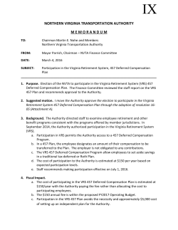 commonwealth of virginia 457 deferred compensation plan