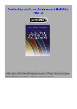Epub Free Enterprise Systems for Management: (2nd