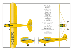 PIPER J3 CUB - 1937- 47 General specification: Wing span 35` 2.5
