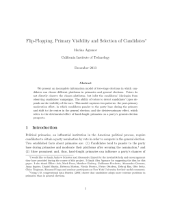 Flip-Flopping, Primary Visibility and Selection of Candidates