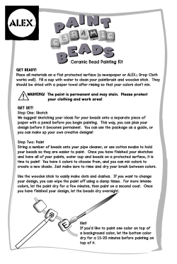 Ceramic Bead Painting Kit