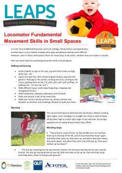 Locomotor FMS in Small Spaces