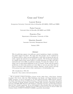 Guns and Votes - paola conconi