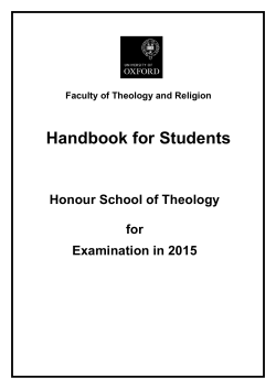 FHS Handbook 2015 - WebLearn