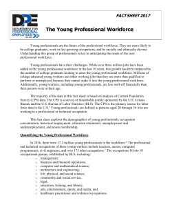 The Young Professional Workforce - Department for Professional