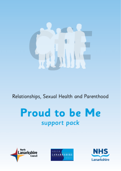 Proud to be Me - Lanarkshire Sexual Health