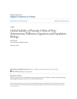 Global Stability of Periodic Orbits of Non