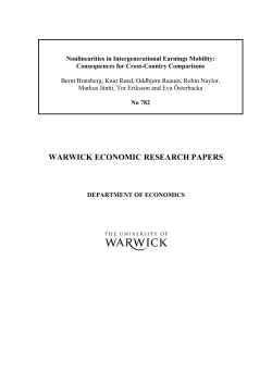 Nonlinearities in Intergenerational Earnings Mobility: Consequences