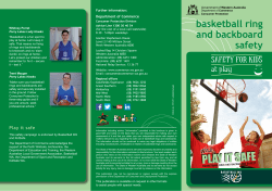 Safety for kids at play - basketball ring and backboard safety