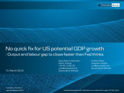 No quick fix for US potential GDP growth