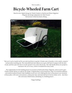 Bicycle-Wheeled Farm Cart