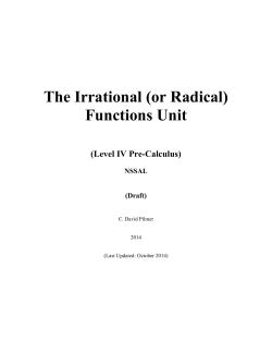 Irrational Function Unit