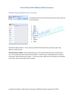 PowerPoint 2007 Ribbon/Button Features - Mid