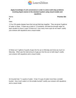 Apply knowledge of unit conversions in order to solve multi