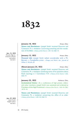 January 10, 1832 January 13, 1832 About January 24