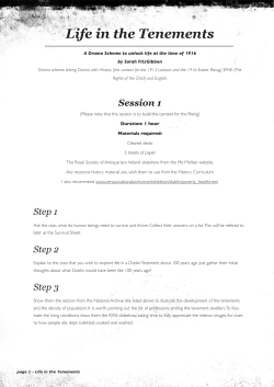 Life in the Tenements