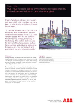 Case note ACS 1000 variable speed drive improves process