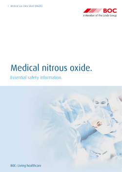 Medical nitrous oxide.