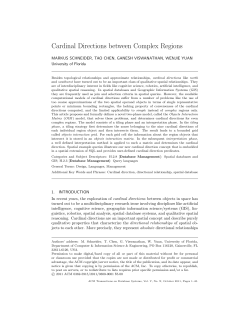 Cardinal Directions between Complex Regions