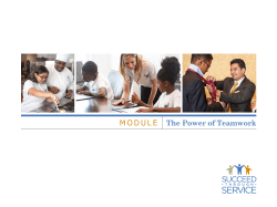 MODULE The Power of Teamwork - The Ritz