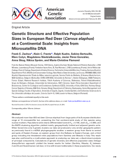 Genetic Structure and Effective Population Sizes in European Red