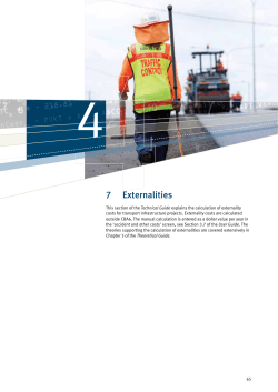 Externalities  - Department of Transport and Main
