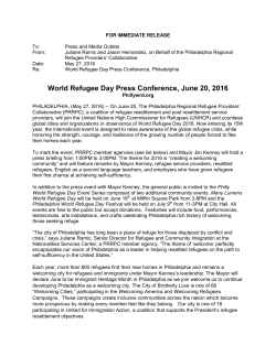 - Philadelphia Refugee Health Collaborative