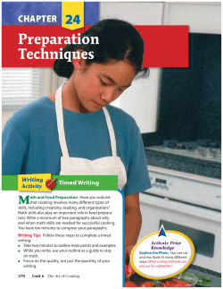 Preparation Techniques