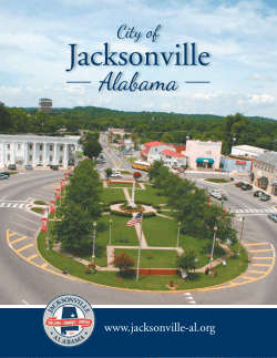 Jacksonville Brochure - City of Jacksonville, Alabama