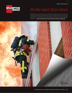 2hr fire-rated 20cm block