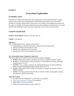 Ecosystem Exploration