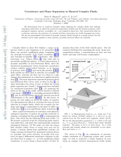 Coexistence and Phase Separation in Sheared Complex Fluids