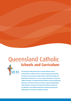 Queensland Catholic Schools and Curriculum