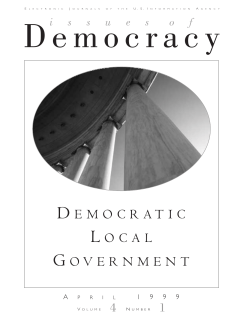 Issues of Democracy - Democratic Local Government