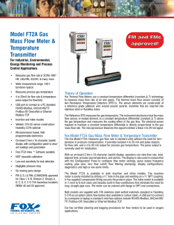 Fox Model FT2A Datasheet