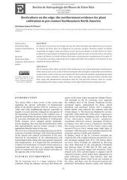 the northernmost evidence for plant cultivation in p